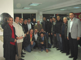Medical and volunteer team gathering at Emel Hospital in Reyhanli