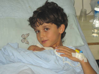 Child receiving compassionate medical care during a humanitarian mission