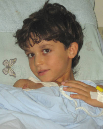 Child receiving compassionate medical care during a humanitarian mission