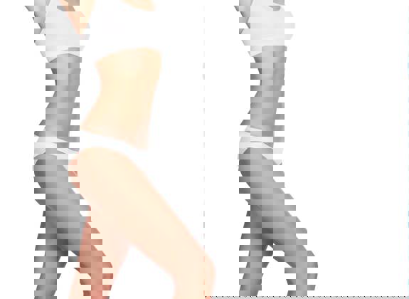 Female body contouring result showing slim waist and smooth torso after procedure