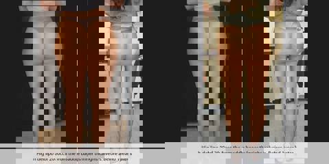 Before and one year after high-definition liposuction of thighs and calves showing smoother, toned legs